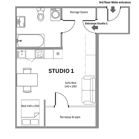 Soundproof Geneva Airport 10 Min And Un 20 Min Appartement *